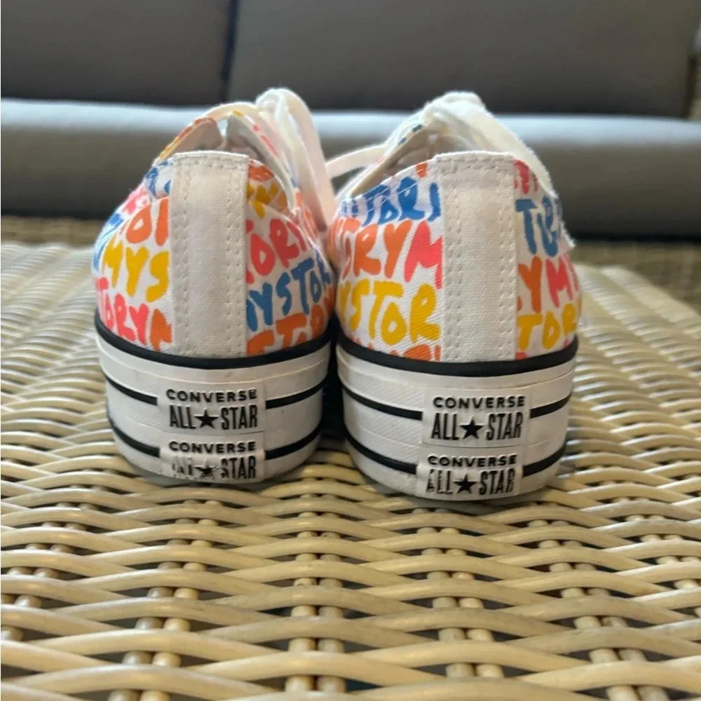 Converse Chuck Taylor All Star‎ Platform “My Story” Sneakers 10 colorful y2k